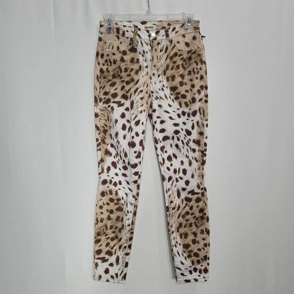 L'Agence Margot High Rise Skinny Jeans in Anais Animal Print Size 25 - Picture 1 of 9